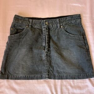 Classic Gray Mini Denim Skirt